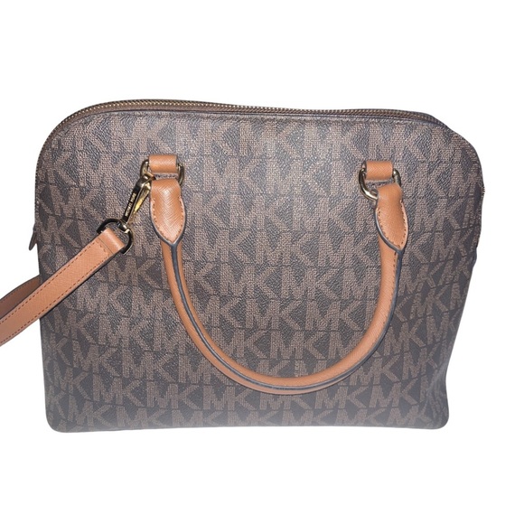 Michael Kors Tan and Brown Crossbody Bag - Picture 4 of 10